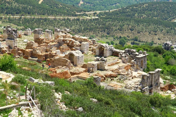 萨加拉斯古城 土耳其伯杜尔 2018年4月29日 Sagalassos古城 土耳其伯杜尔 — 图库照片