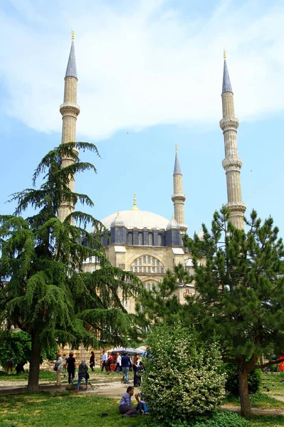 Edirne Turkey May 2018 Centrum Města Edirne Mešita Selimiye Symbolická — Stock fotografie