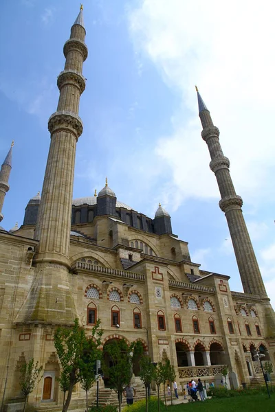 Edirne Turkey May 2018 Centrum Města Edirne Mešita Selimiye Symbolická — Stock fotografie