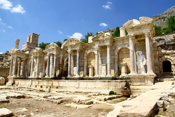 Ciudad Antigua Sagalassos Burdur Turquía Abril 2018 Sagalassos Antigua Ciudad — Foto de Stock