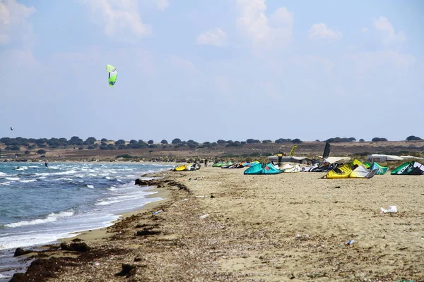 Gökçeada Çanakkale Türkiye Eylül 2018 Gökçeada Daki Kefalos Aydincik Plajından — Stok fotoğraf