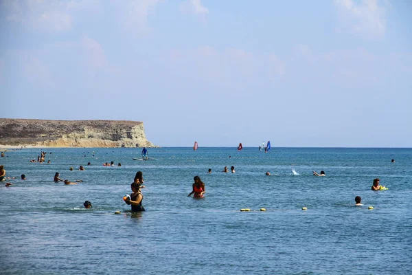 Gokceada Canakkale Turkey September 2018 View Kefalos Aydincik Beach Gokceada — Stock Photo, Image