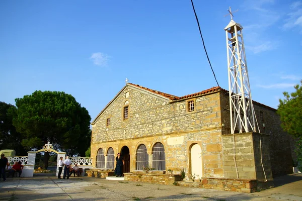 Vista Lindas Casas Isla Turquía — Foto de Stock