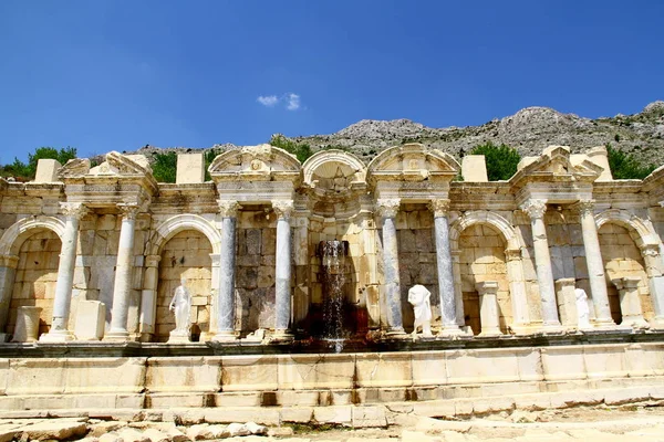 Ciudad Antigua Sagalassos Burdur Turquía Abril 2018 Sagalassos Antigua Ciudad — Foto de Stock