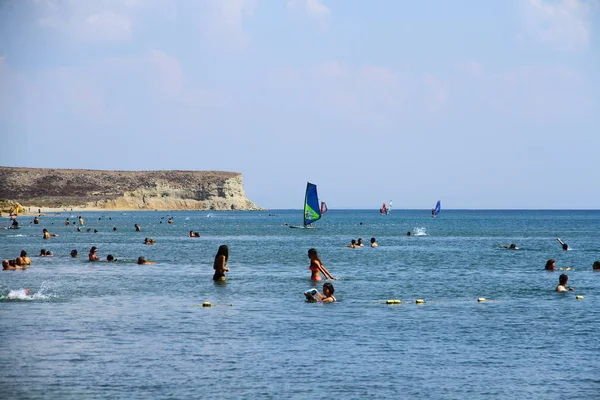 Gokceada Canakkale Turkey September 2018 View Kefalos Aydincik Beach Gokceada — Stock Photo, Image