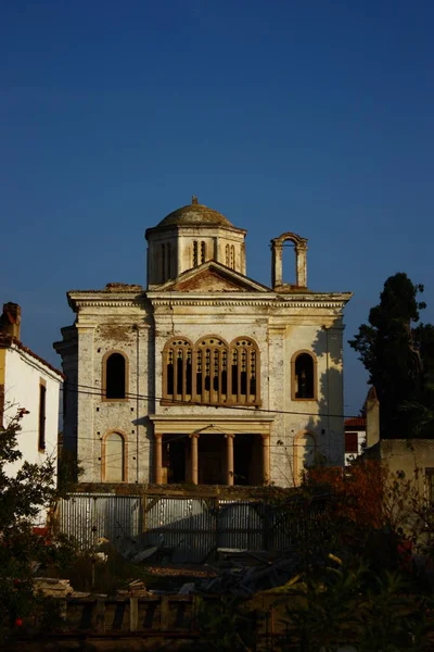 Vista Antigua Casa Abandonada Del Casco Antiguo Turquía —  Fotos de Stock