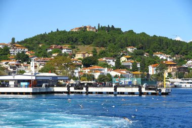 İstanbul Prens Adaları 'ndan güzel deniz manzarası.