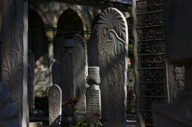 View on graves and tombs near Suleymaniye Mosque, Turkey