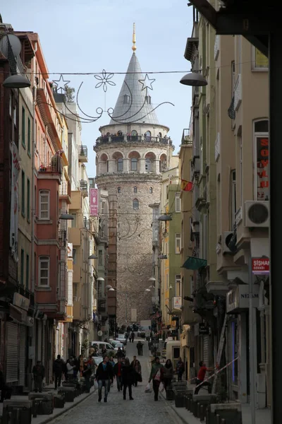 Vista Calles Fachadas Edificios Antiguos Ciudad Turquía —  Fotos de Stock