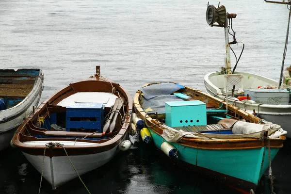Вид Крупным Планом Рыболовных Судов Старой Гавани Турция — стоковое фото