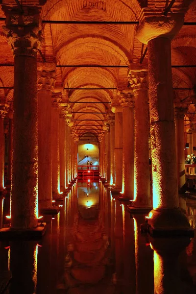 Sultanahmet Istanbul Turkey January 2013 Basilica Cistern Largest Several Hundred — Stock Photo, Image