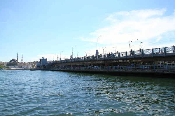 View Coastal Part City Bridge Turkey — Stock fotografie