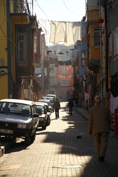 Balat Stanbul Turkey Ocak 2013 Balat Caddelerinden Bir Manzara Balat — Stok fotoğraf