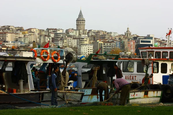 View Streets Dock Boats City Turkey — Fotografia de Stock