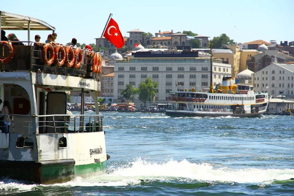 Vista Sobre Parte Costeira Cidade Turquia — Fotografia de Stock