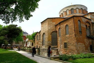 Sultanahmet, İstanbul, Türkiye - 19 Mayıs 2017. Topkapı Sarayı 'nın manzarası