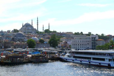 İSTANBUL, TURKEY - 28 Nisan 2012. Tarihi Eminonu Bölgesi