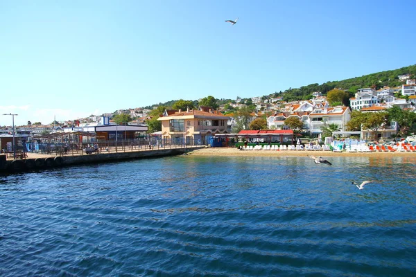 Pohled Pobřežní Část Města Ostrově Turecko — Stock fotografie