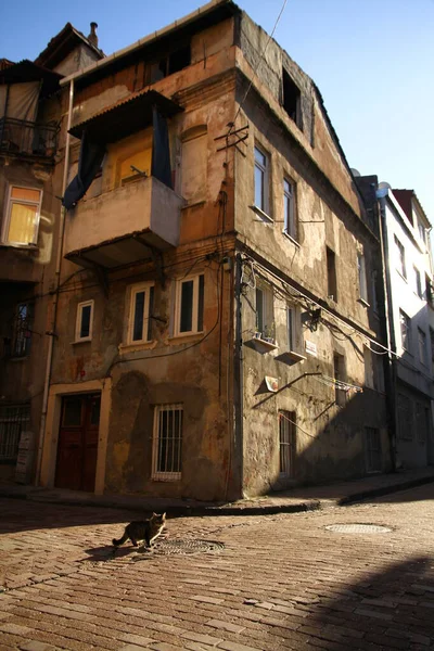 Balat Istanbul Turkey 2013 거리에서 바라본 발랏은 파티아 지역에 있으며 — 스톡 사진