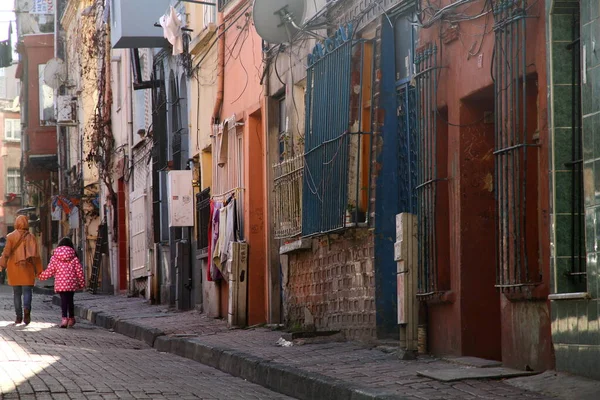 Balat Istanbul Turkey Enero 2013 Una Vista Desde Las Calles — Foto de Stock