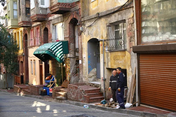 Balat Istanbul Turkey January 2013 View Balat Streets Balat Fatih - Stock-foto