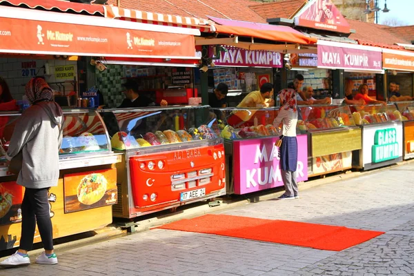 View Row Street Vendors Sweets Food City Turkey —  Fotos de Stock