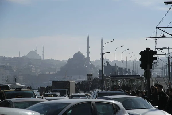 Karakoy Istanbul Octobre 2017 Une Vue Depuis Pont Galata — Photo