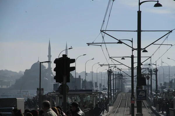 Karakoy Istanbul Octobre 2017 Une Vue Depuis Pont Galata — Photo