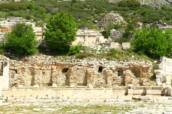Widok Antonine Nymphaeum Sagalassos Starożytnego Miasta Burdur Turcja — Zdjęcie stockowe