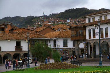 CUSCO, PERU - 27 Mart 2019. Güzel Cusco kasabası 