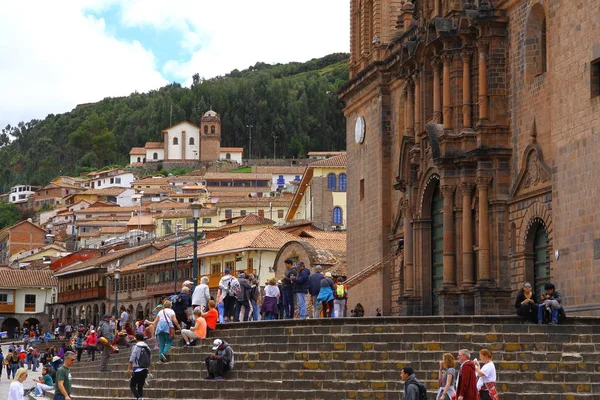 Catedral Del Cusco Plaza Armas Cusco Perú Marzo 2019 Vista — Foto de Stock