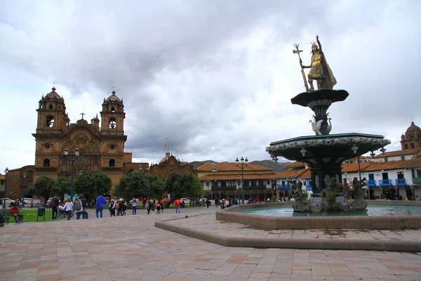 Kathedrale Von Cusco Plaza Armas Cusco Peru März 2019 Schöne — Stockfoto