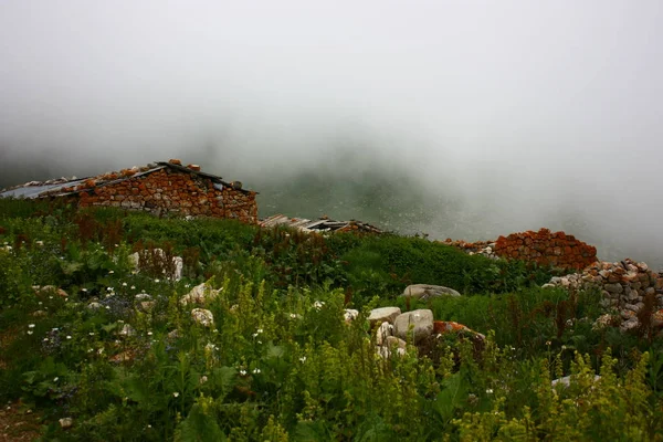 Μια Άποψη Των Σπιτιών Ένα Οροπέδιο Στην Τουρκία — Φωτογραφία Αρχείου
