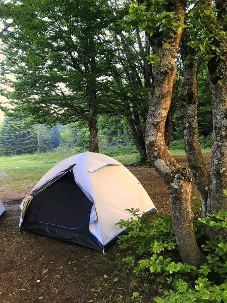 Utsikt Över Det Vita Tältet Fjällen — Stockfoto