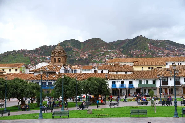 Cusco Peru 2019 쿠스코는 산맥에 식민지 건축물 아름다운 도시입니다 도시는 — 스톡 사진