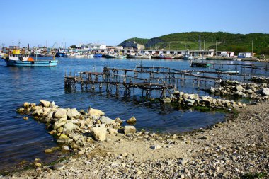 Ayvalik, Balikesir, Türkiye - 29 Kasım 2009. Ayvalik 'teki Cunda adasında balıkçı tekneleri.
