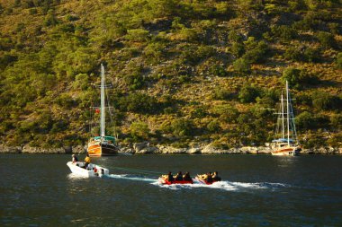 Fethiye 'nin İkizler Körfezi manzarası.