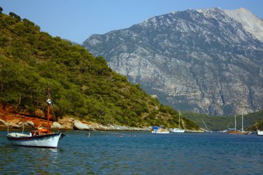 Fethiye 'nin İkizler Körfezi manzarası.
