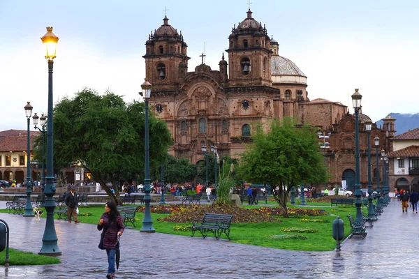 Kathedrale Von Cusco Plaza Armas Cusco Peru März 2019 Ein — Stockfoto