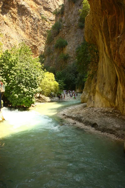 View Saklikent Canyon Mugla Turkey — Fotografia de Stock