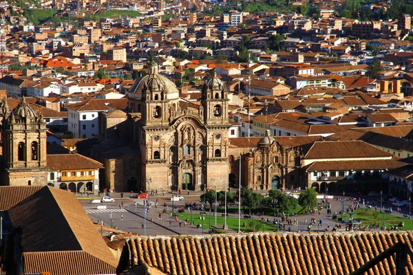 Catedral Del Cusco Plaza Armas Cusco Perú Marzo 2019 Vista — Foto de Stock