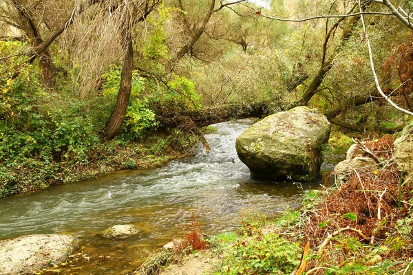 Όμορφη Θέα Του Ποταμού Melendiz Από Την Κοιλάδα Ihlara Στην — Φωτογραφία Αρχείου