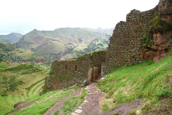 Pisac Arkeolojik Kompleksi Cusco Peru Nisan 2019 Pisac Köyü Yakınlarındaki — Stok fotoğraf