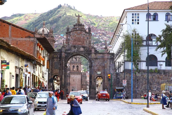 Cusco Cathedral Plaza Armas Cusco Peru Березня 2019 Вид Площі — стокове фото