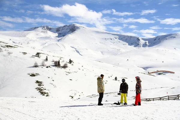 Uludag Bursa Türkei Februar 2018 Blick Vom Skizentrum Den Bergen — Stockfoto