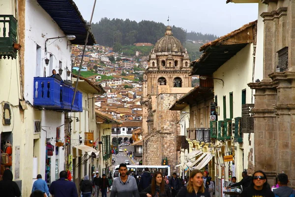 Cusco Cathedral Plaza Armas Cusco Peru Березня 2019 Чудовий Собор — стокове фото