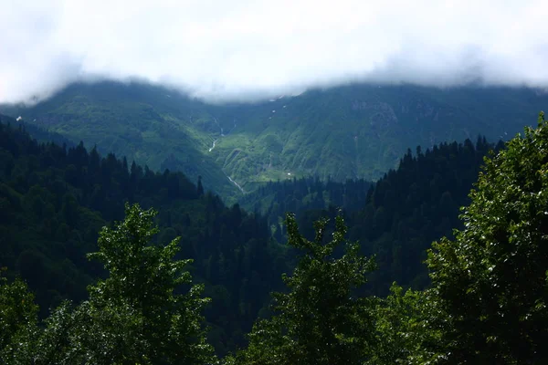 A beautiful cloudy landscape from the Macahel Valley, Artvin Turkey.