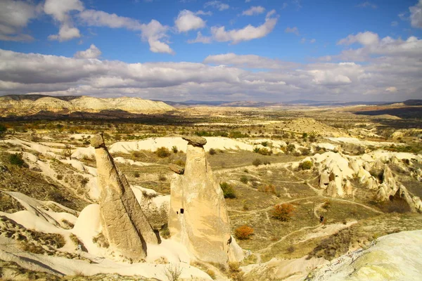 Piękne Formacje Skalne Bajkowe Kominy Cappadocia Turcja — Zdjęcie stockowe