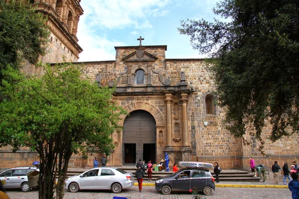 Cusco Cathedral Plaza Armas Cusco Peru March 2019 View Plaza — Stock Photo, Image