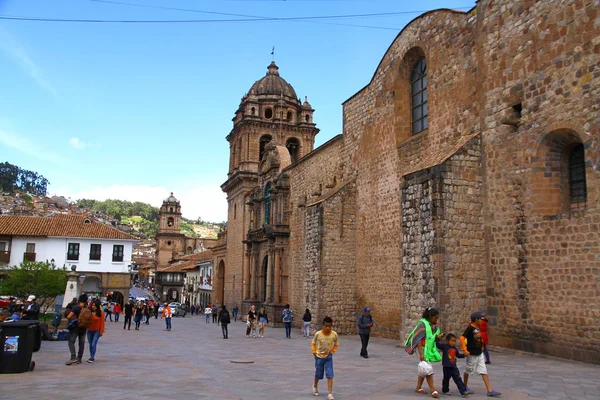 Catedral Del Cusco Plaza Armas Cusco Perú Marzo 2019 Vista — Foto de Stock